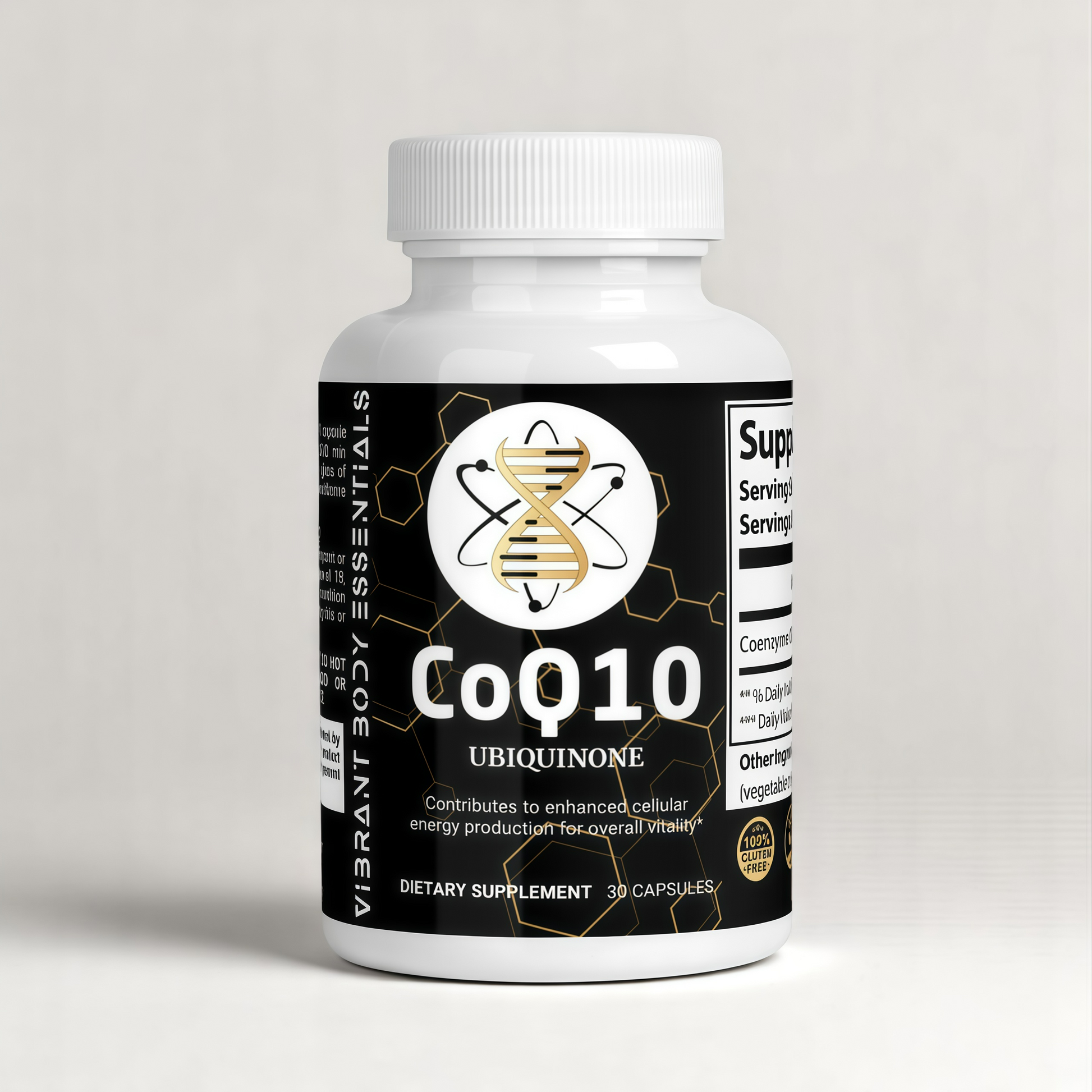 CoQ10 Ubiquinone – Heart & Cellular Energy Support | 30 Vegetarian Capsules