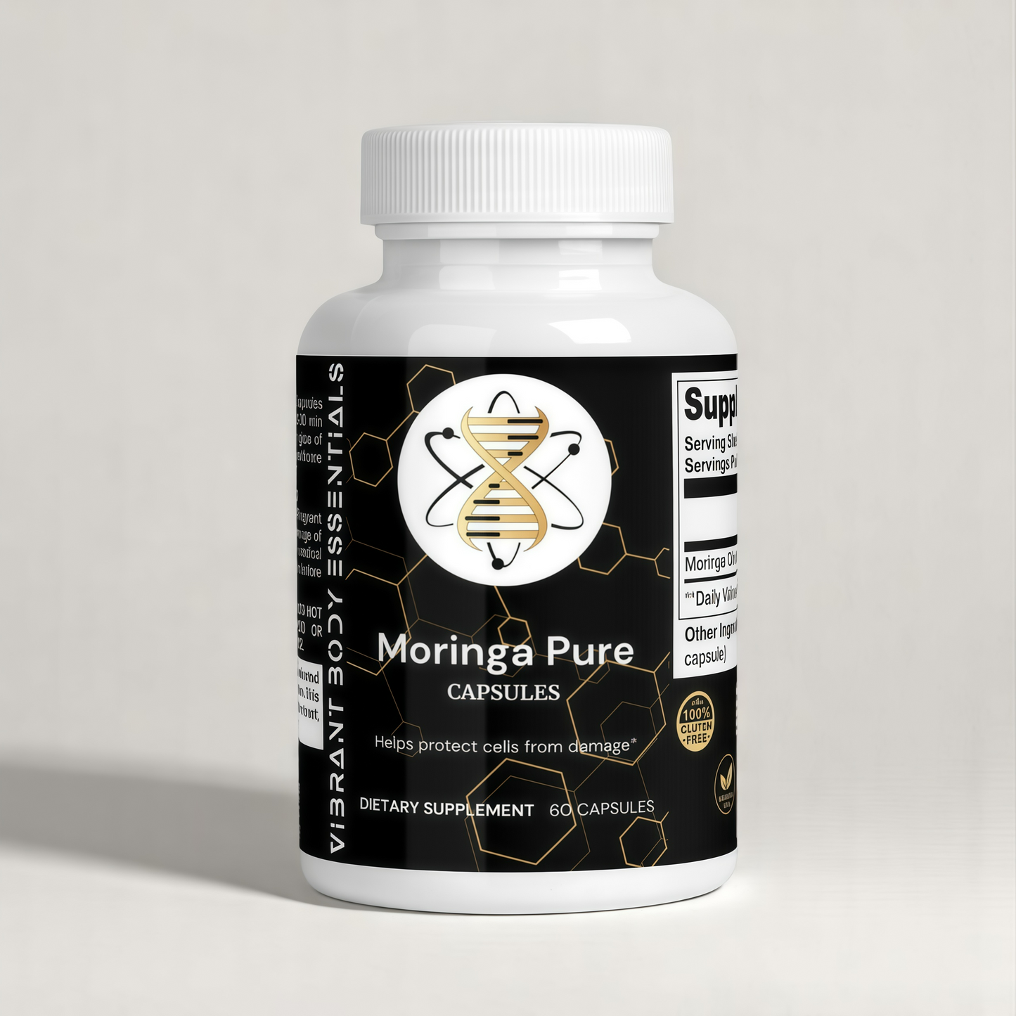 Moringa Pure – Moringa Oleifera Leaf Capsules for Daily Nutritional Support | 60 Vegan Capsules