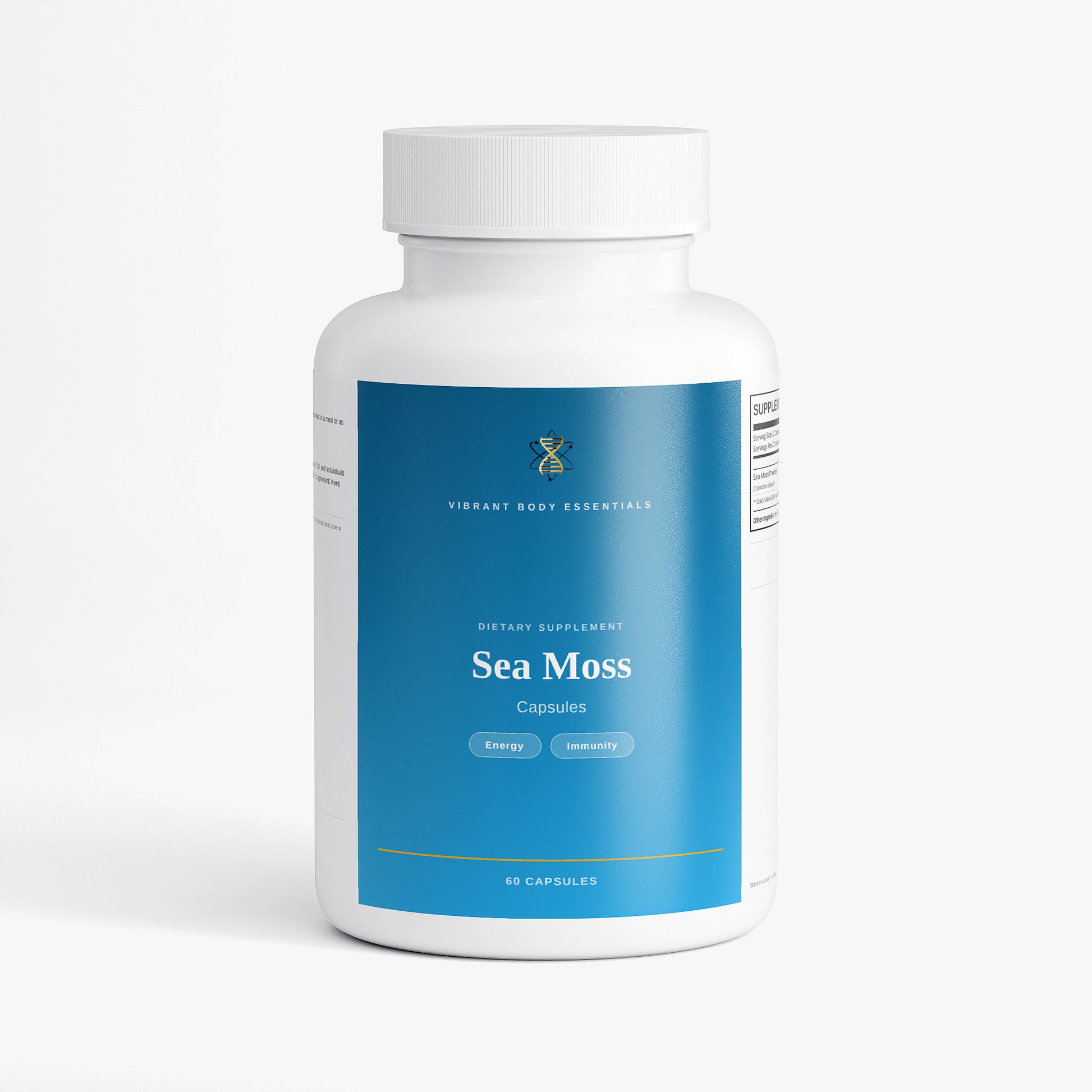 Sea Moss Complex – Irish Moss, Bladderwrack & Burdock for Immune & Thyroid Support | 60 Vegan Capsules