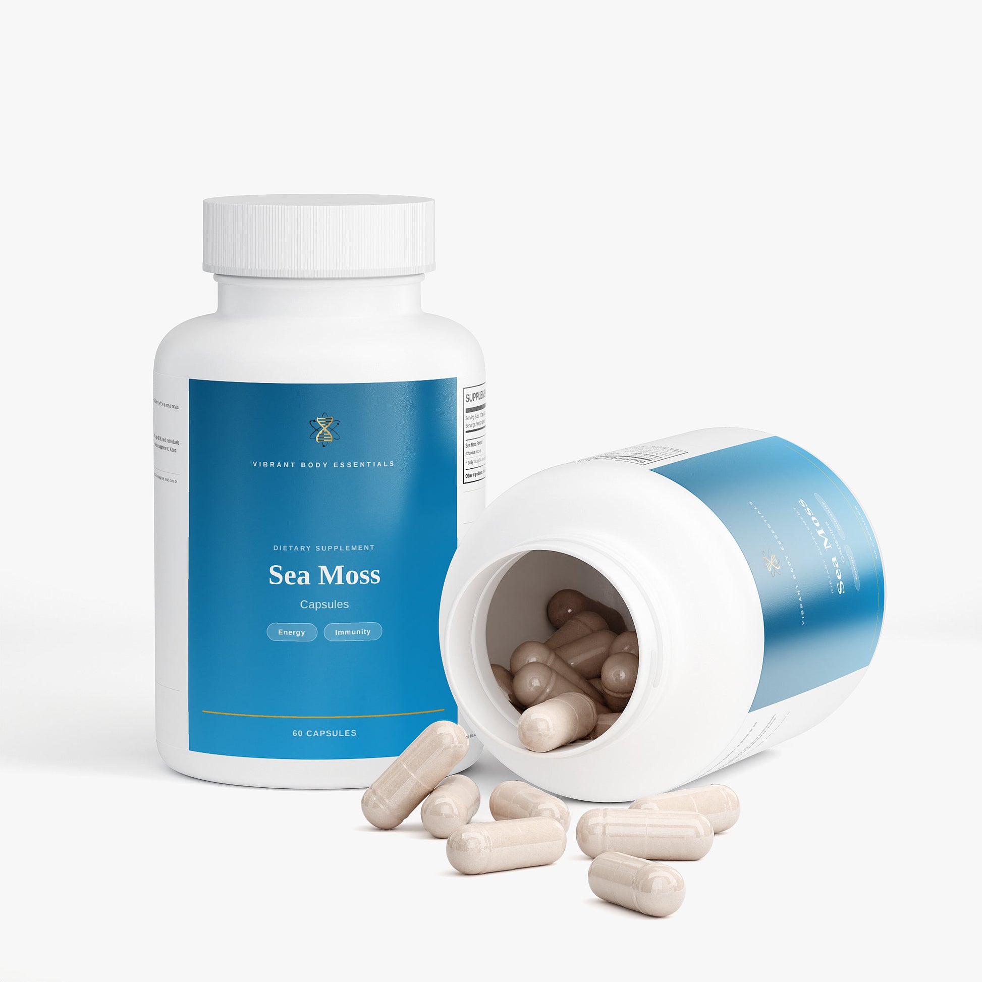 Sea Moss Complex – Irish Moss, Bladderwrack & Burdock for Immune & Thyroid Support | 60 Vegan Capsules