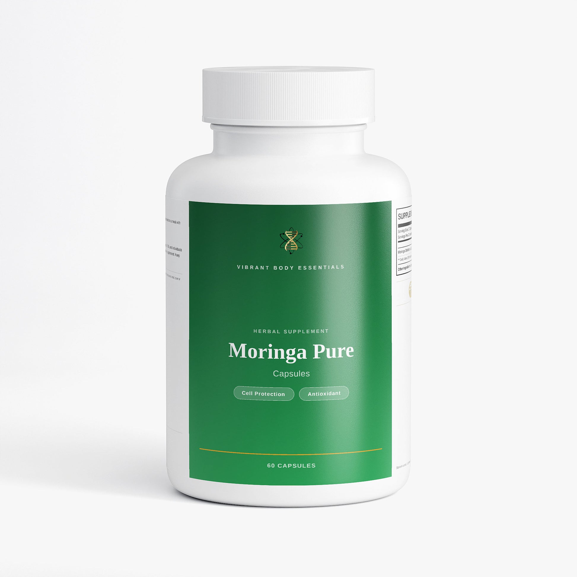 Moringa Pure – Moringa Oleifera Leaf Capsules for Daily Nutritional Support | 60 Vegan Capsules