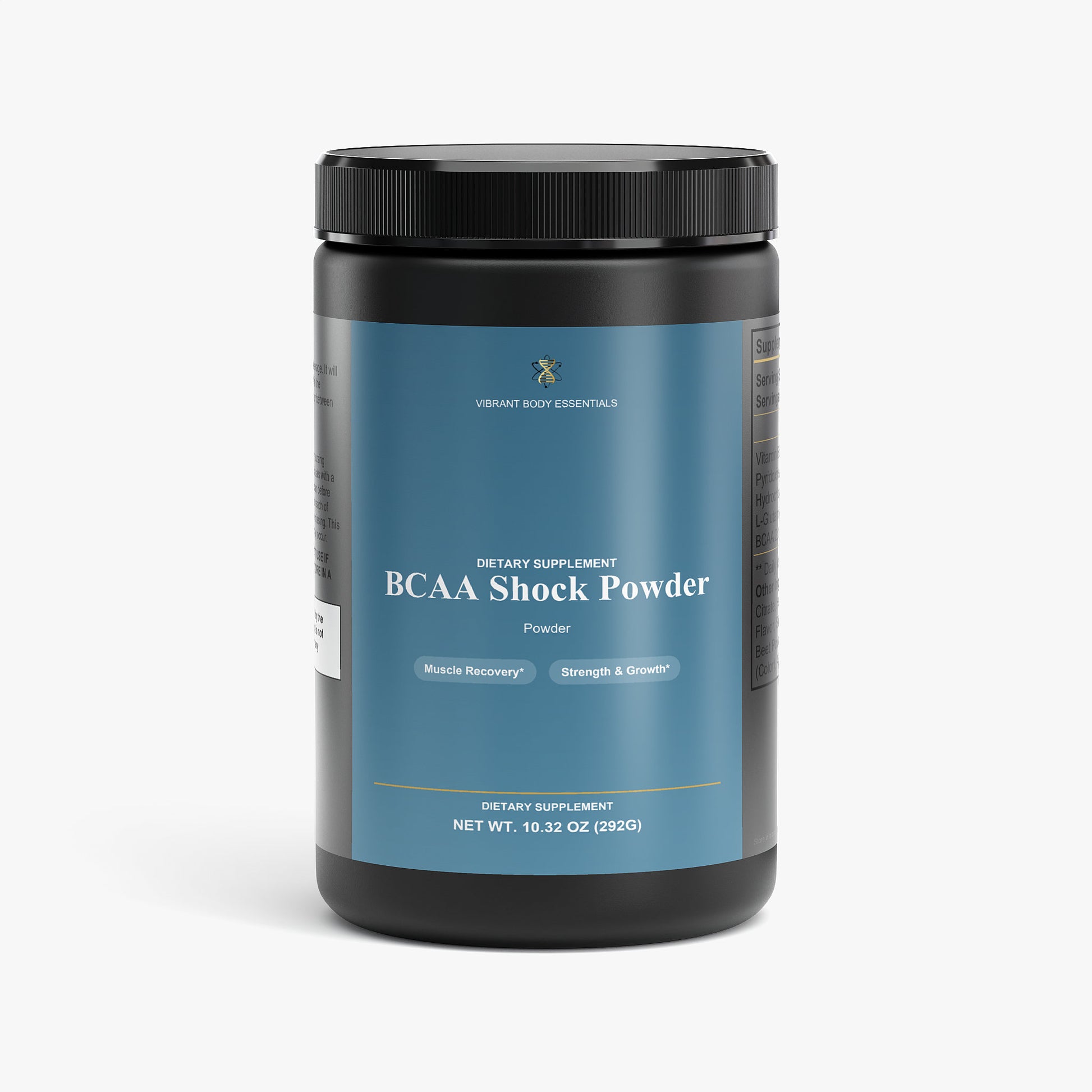 BCAA Post Workout Powder – 2:1:1 BCAA + Glutamine for Muscle Recovery | Honeydew Watermelon | 292g