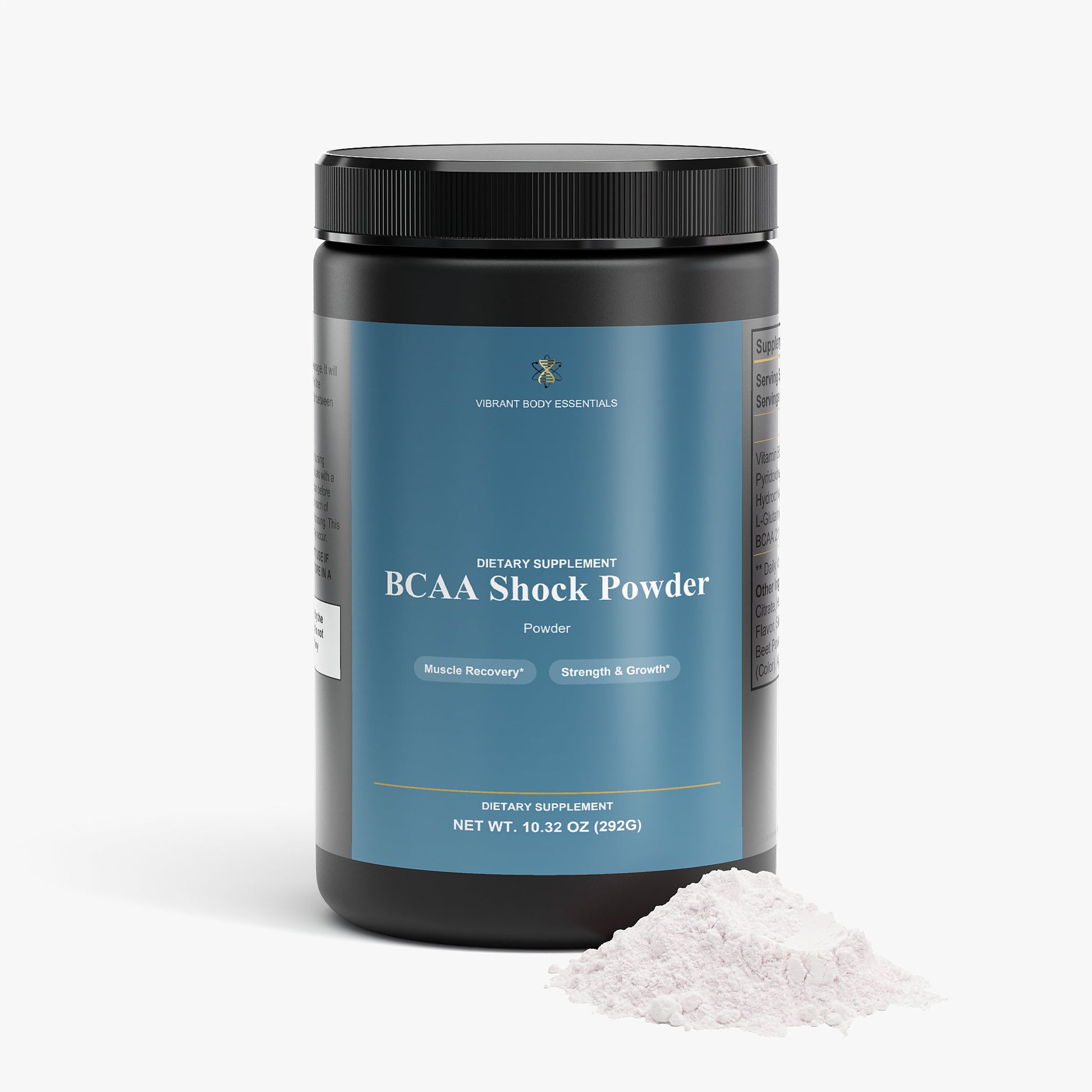 BCAA Post Workout Powder – 2:1:1 BCAA + Glutamine for Muscle Recovery | Honeydew Watermelon | 292g