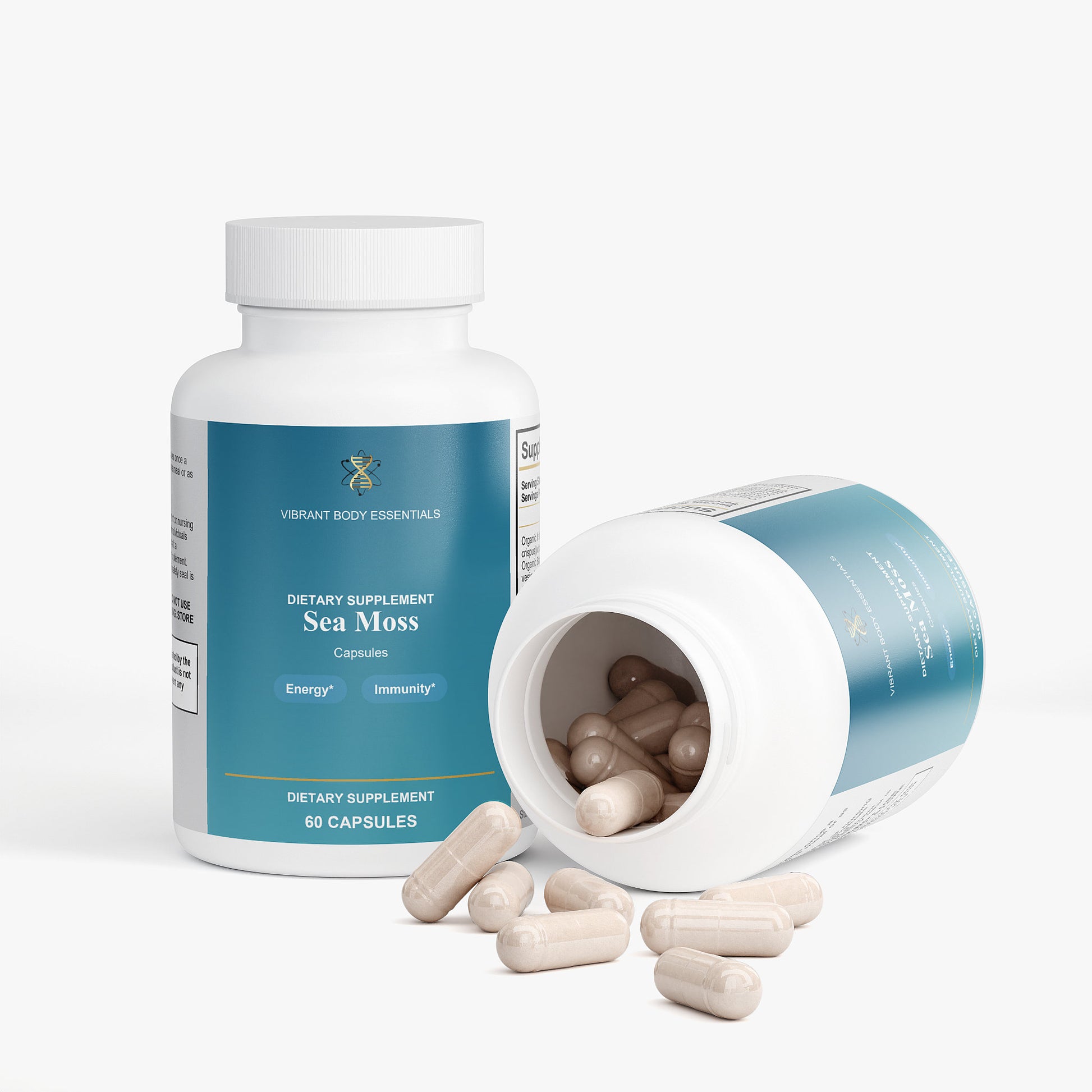 Sea Moss Complex – Irish Moss, Bladderwrack & Burdock for Immune & Thyroid Support | 60 Vegan Capsules