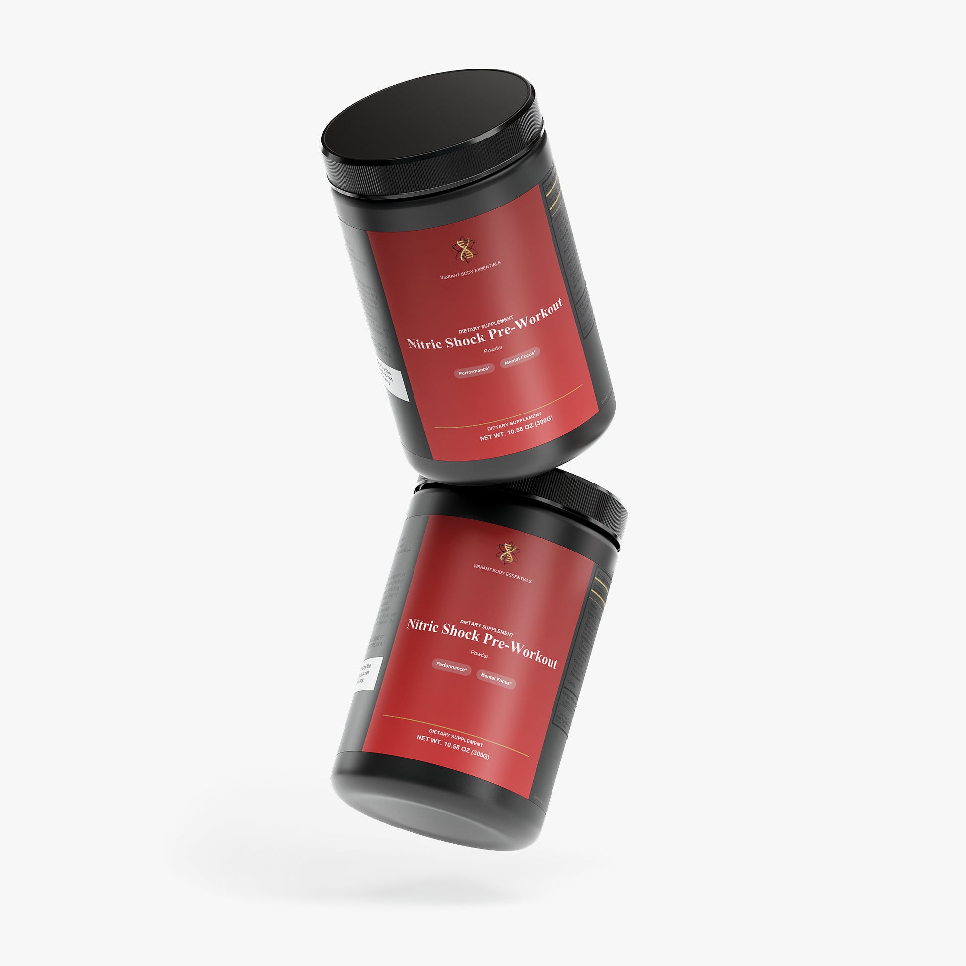 Nitric Shock suggested use — one scoop mixed with 8 to 12 ounces of water, 20 to 30 minutes before training