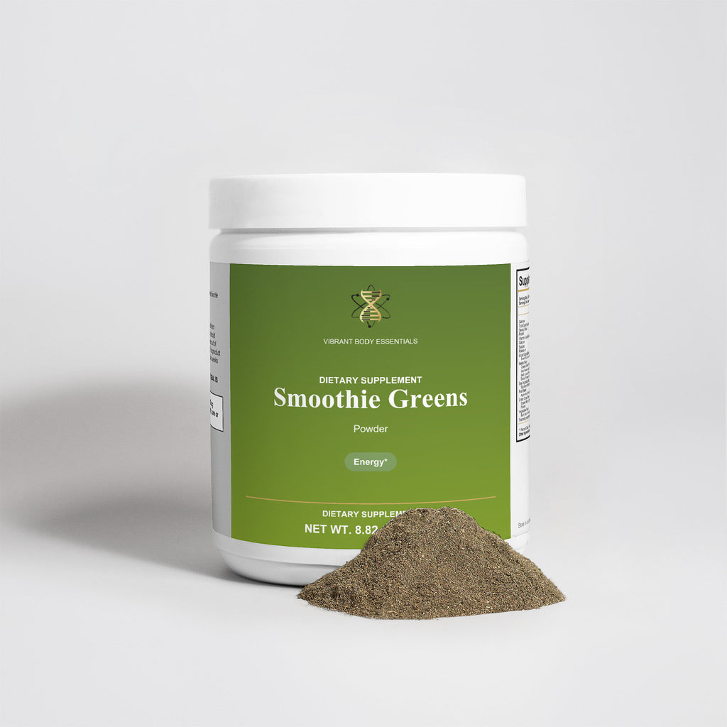 Smoothie Greens benefits panel — detox, energy and immune support