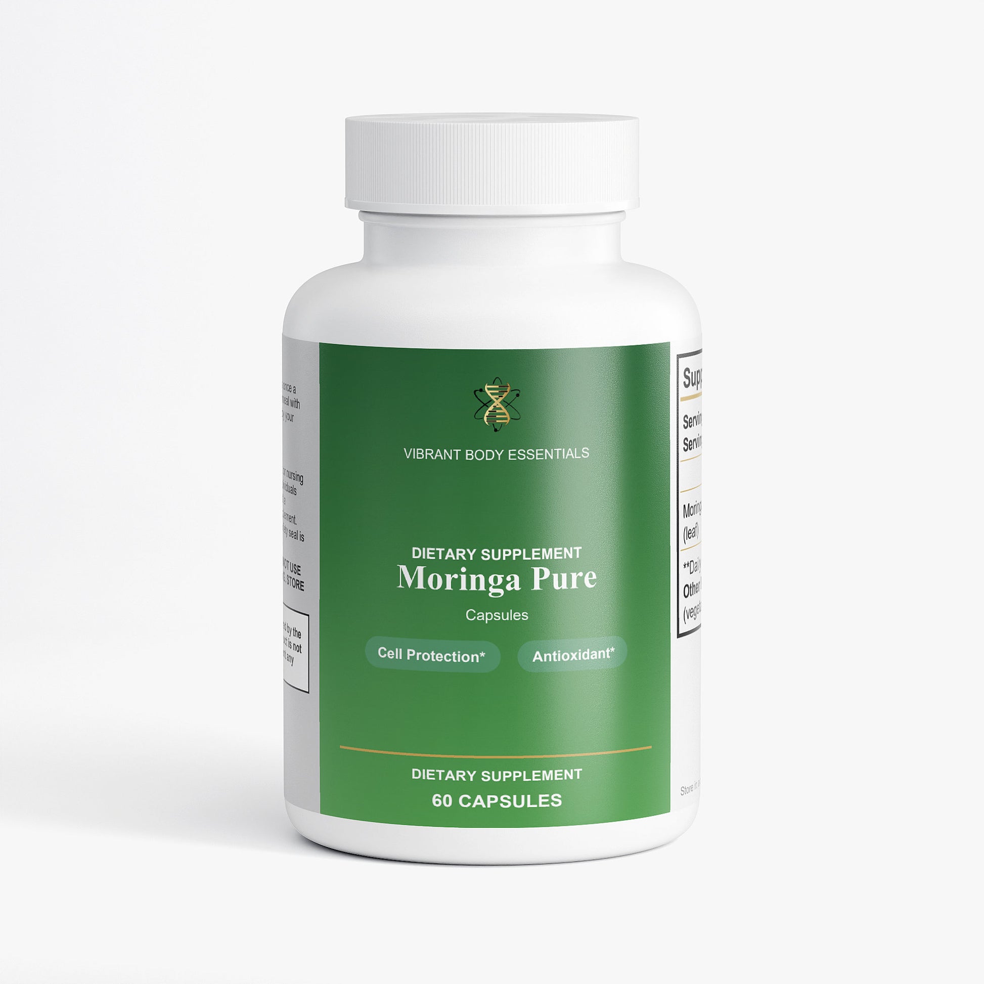 Moringa Pure – Moringa Oleifera Leaf Capsules for Daily Nutritional Support | 60 Vegan Capsules