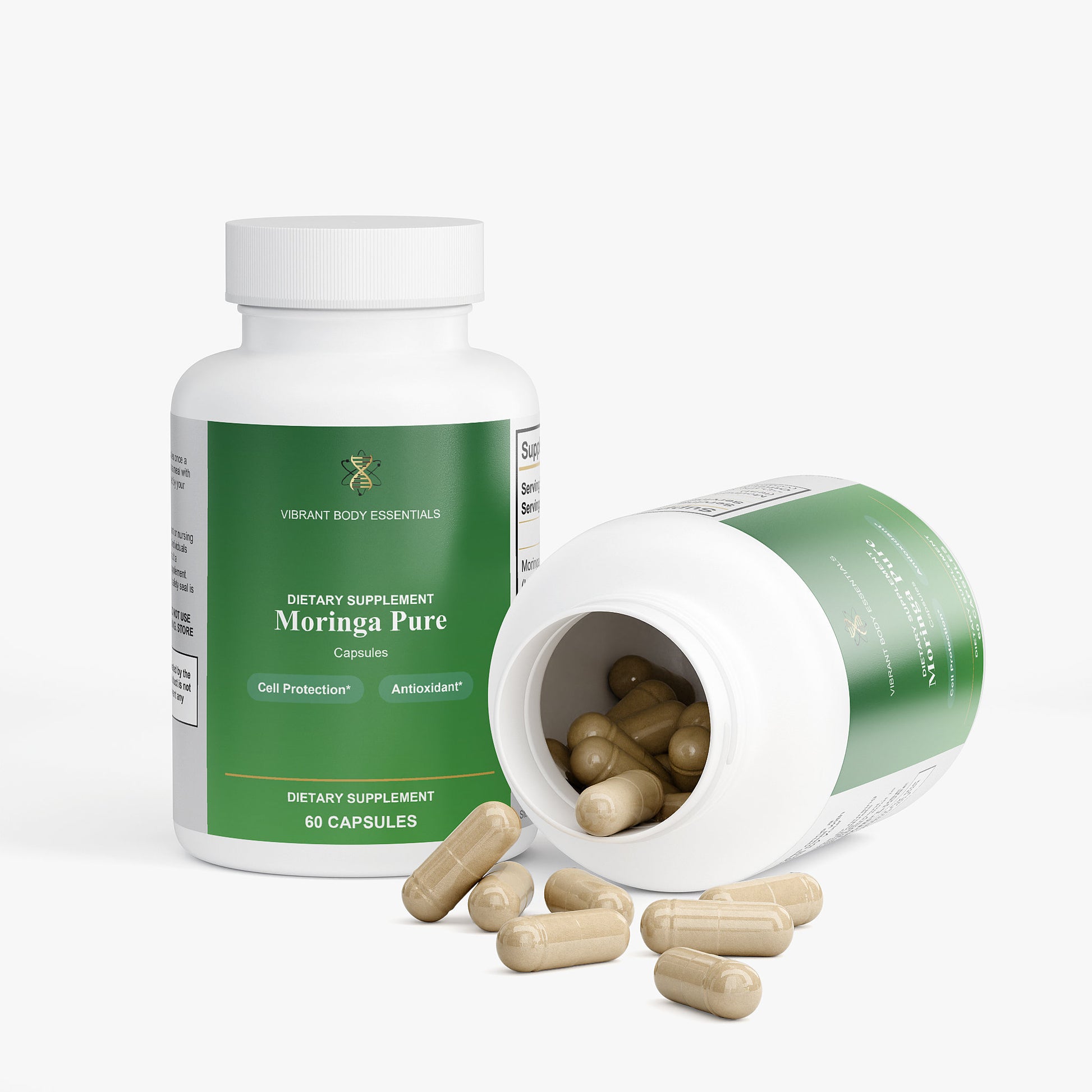 Moringa Pure – Moringa Oleifera Leaf Capsules for Daily Nutritional Support | 60 Vegan Capsules