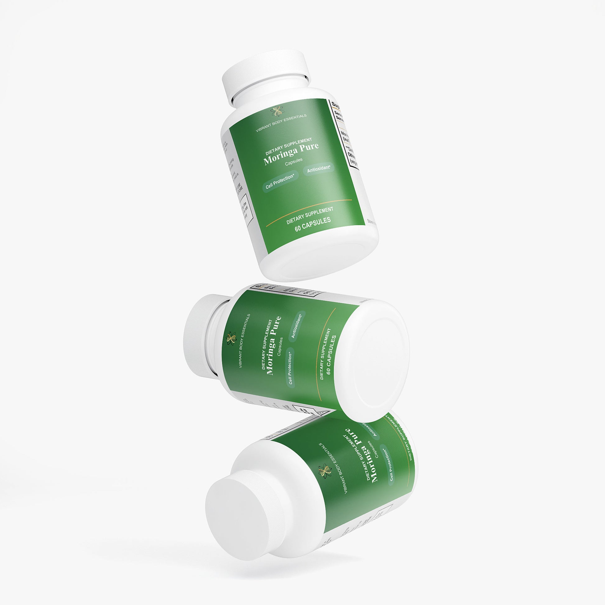 Moringa Pure – Moringa Oleifera Leaf Capsules for Daily Nutritional Support | 60 Vegan Capsules