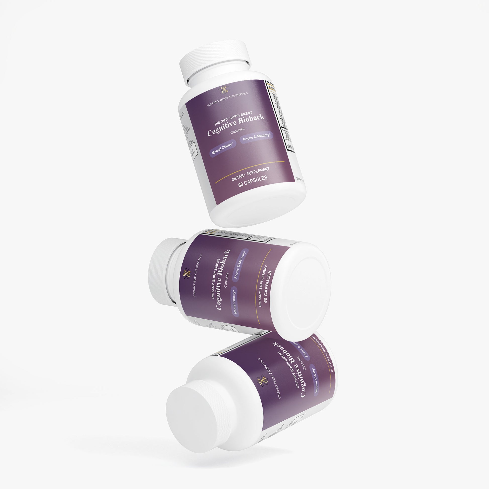 Cognitive Biohack suggested use — 2 capsules daily, 20-30 minutes before a meal