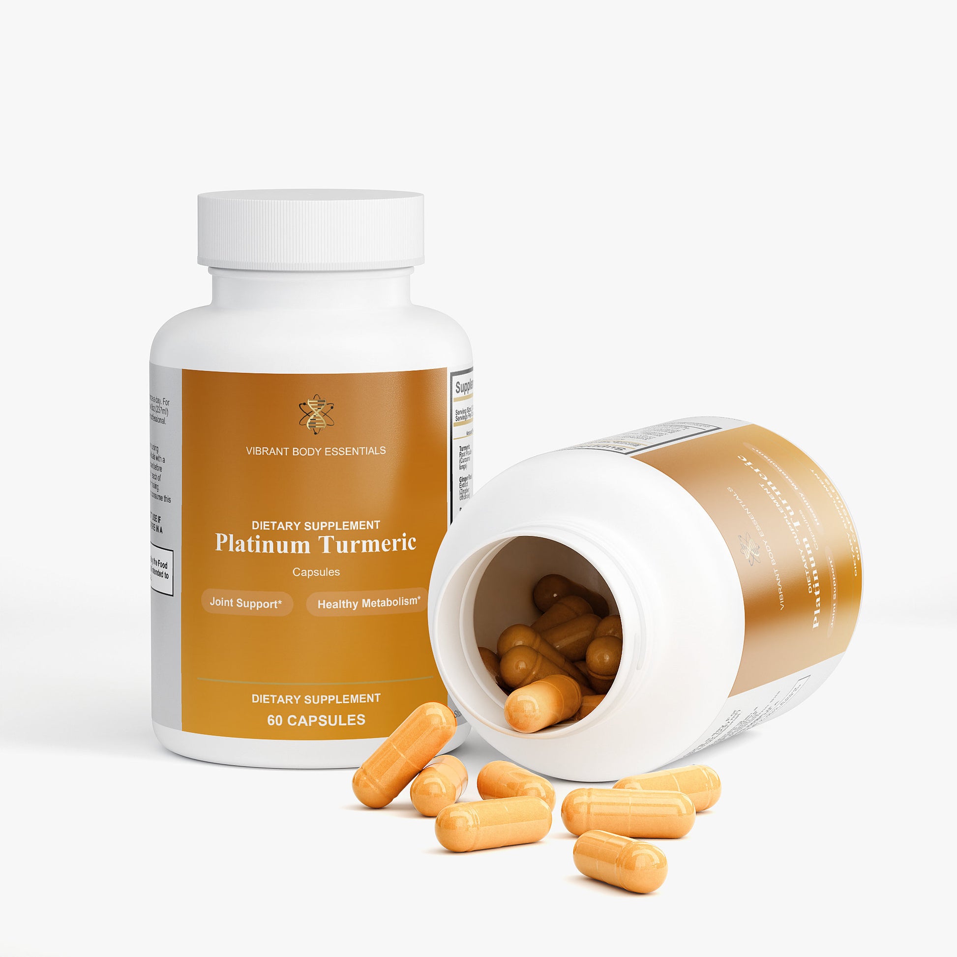 Platinum Turmeric benefits panel — joint comfort, inflammatory response, mobility