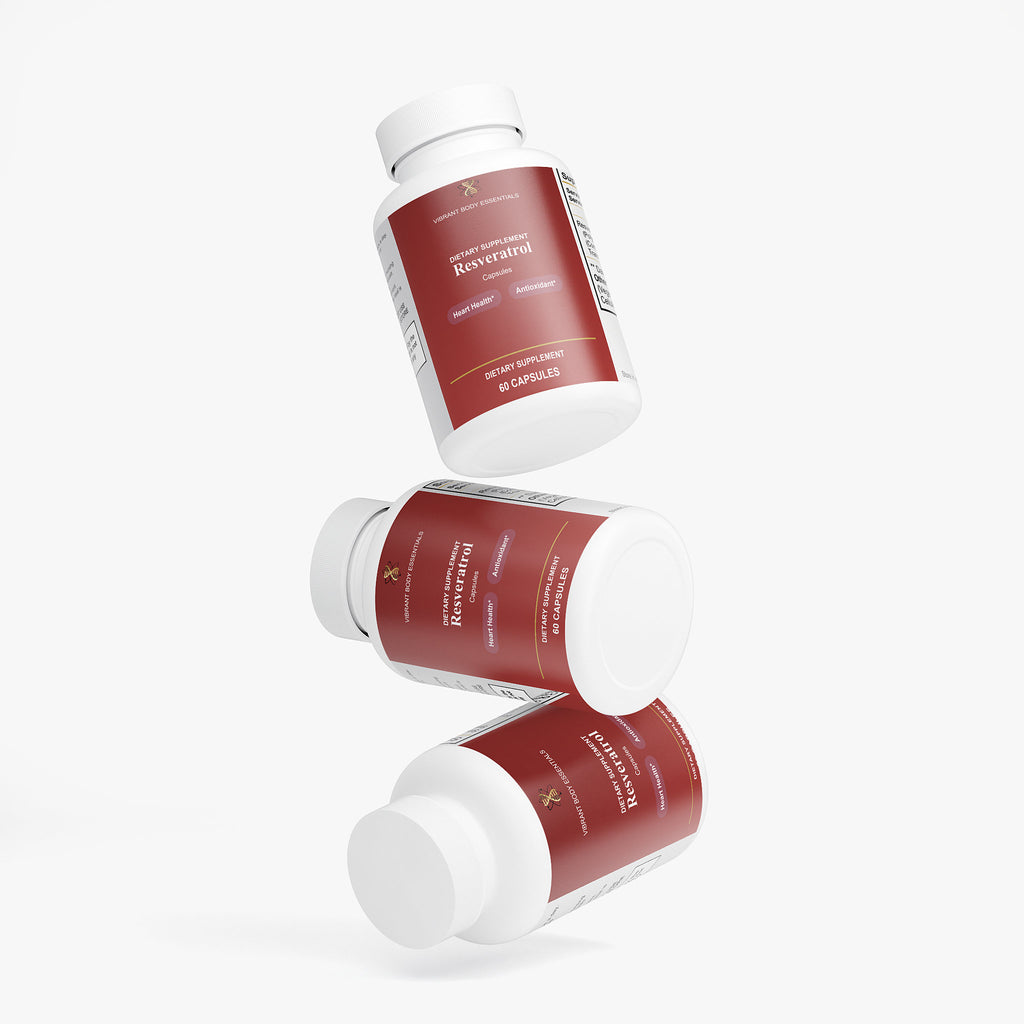 Resveratrol 600mg suggested use — one capsule daily with a meal