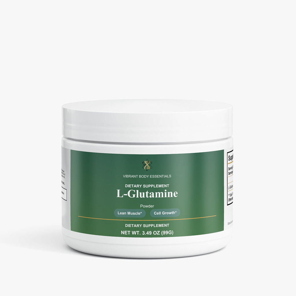L-Glutamine recovery and gut support unflavored powder tub, 300g