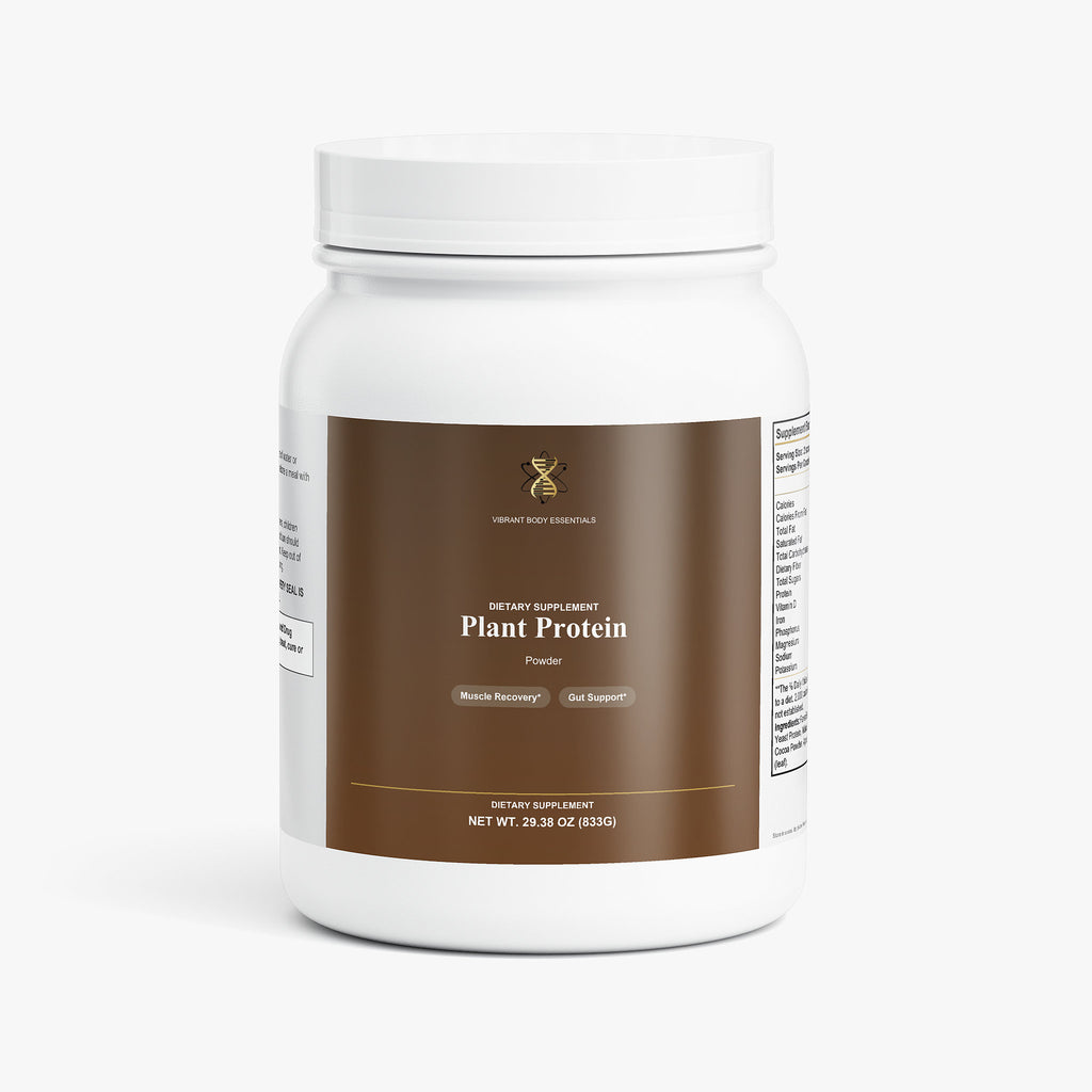 Plant Protein Chocolate vegan protein powder tub, 21g protein with MCT, 833g