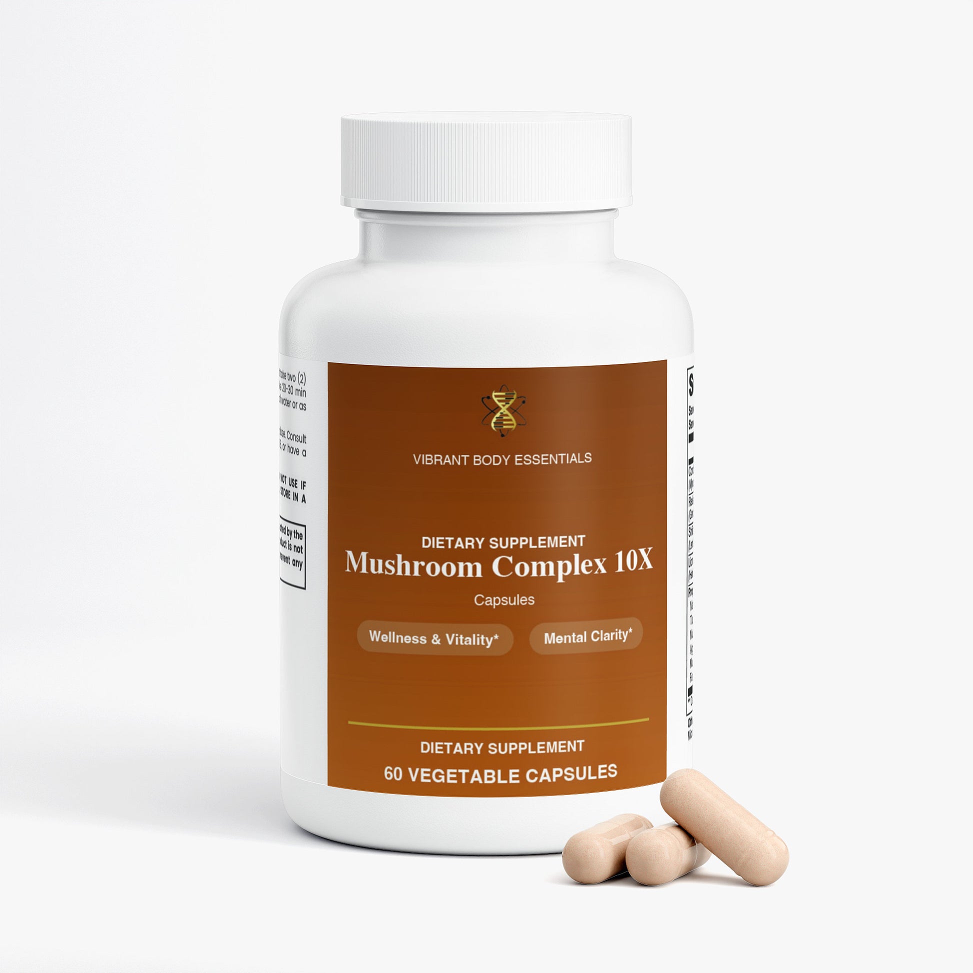 Mushroom Complex 10X — 10 Functional Mushrooms Daily | 60 Capsules