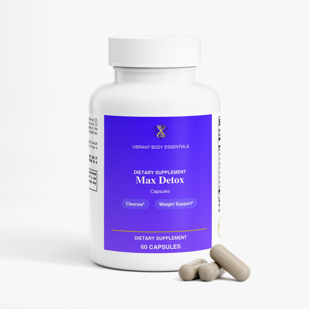 Max Detox — Acai & Fiber Digestive Cleanse | 60 Capsules