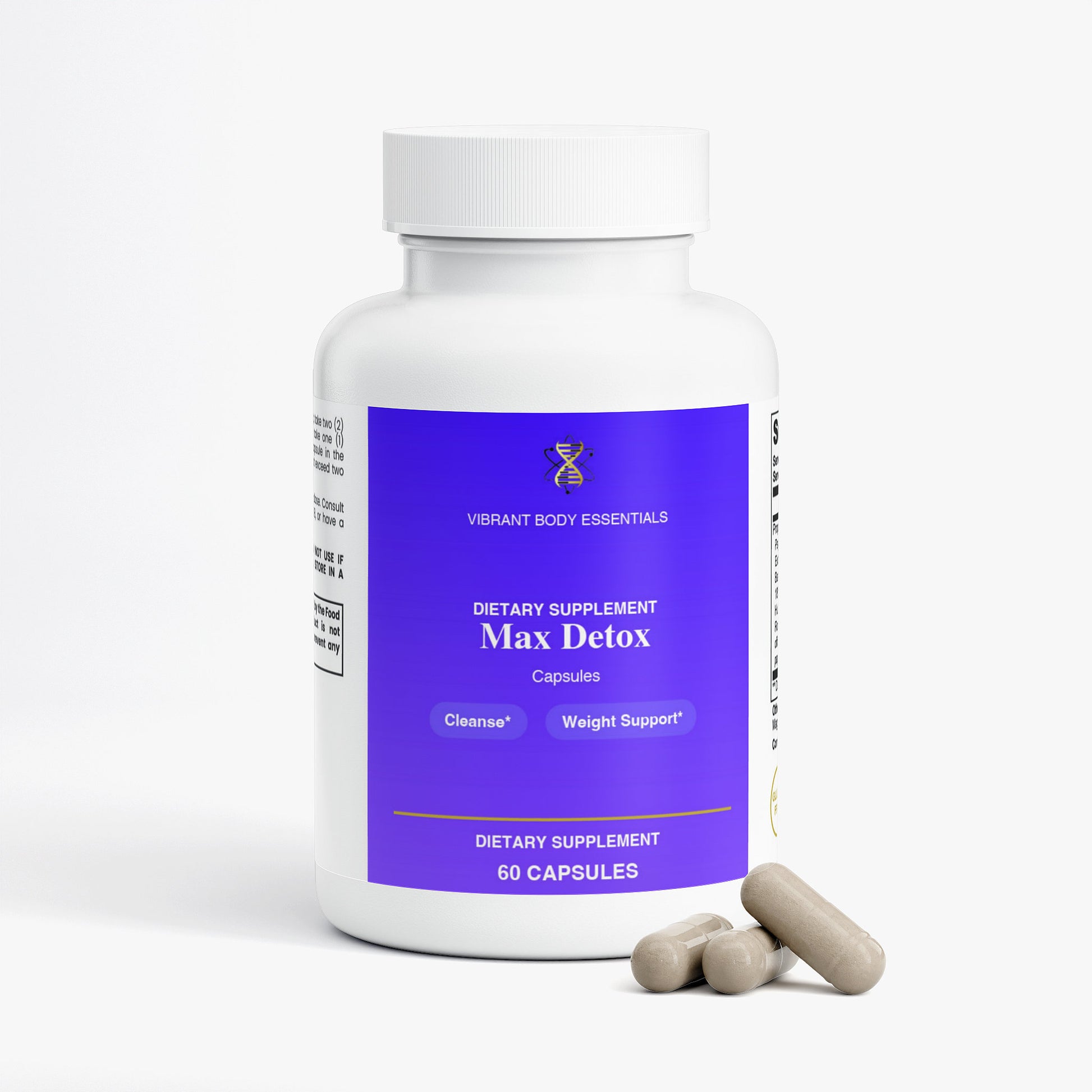 Max Detox — Acai & Fiber Digestive Cleanse | 60 Capsules