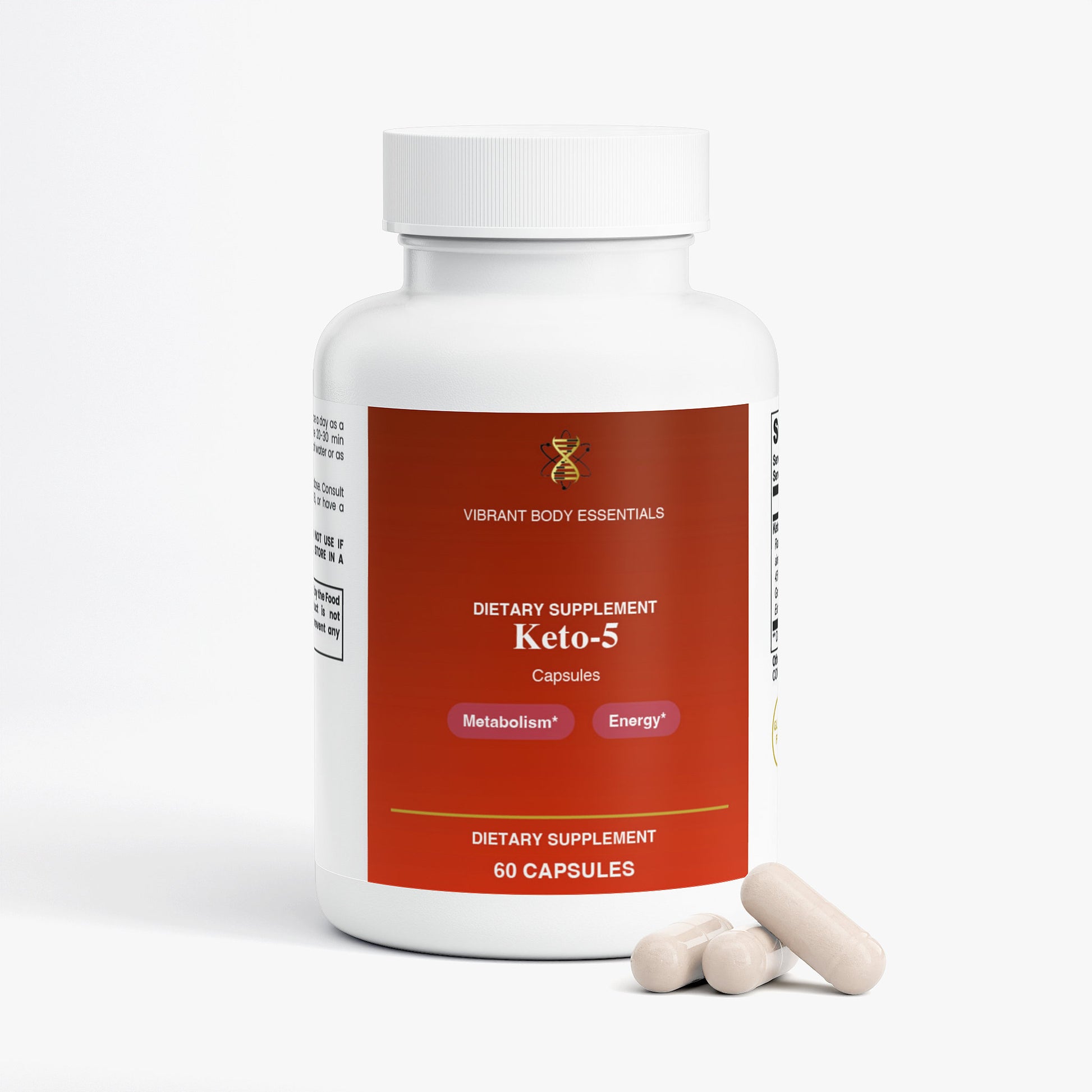 Keto-5 — Exogenous BHB Ketones | 60 Capsules
