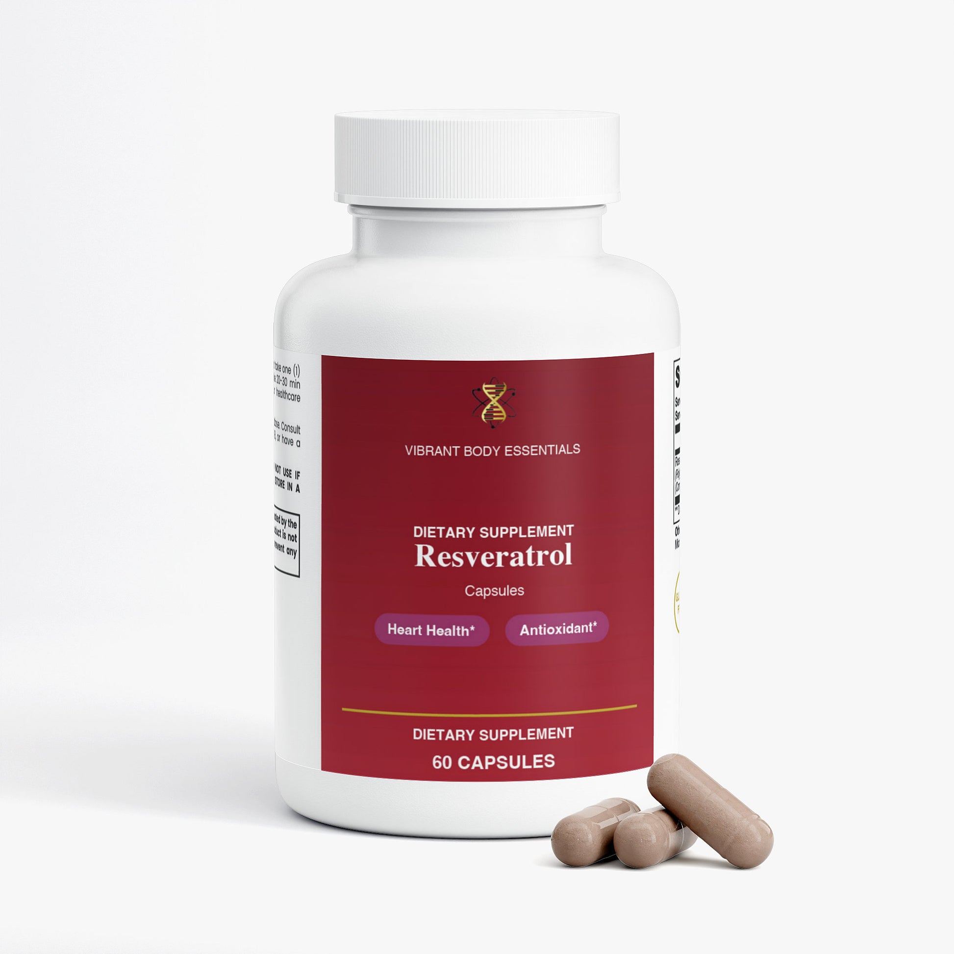 Resveratrol 600mg — Antioxidant & Healthy Aging | 60 Capsules