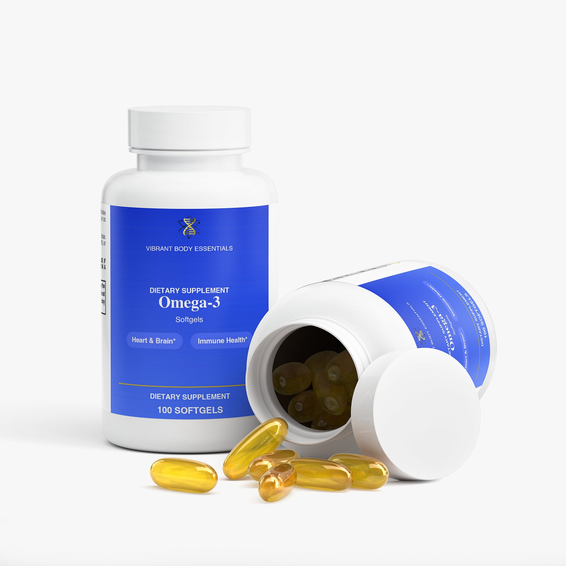 Omega-3 Softgels — Daily EPA & DHA Essentials | 100 Softgels