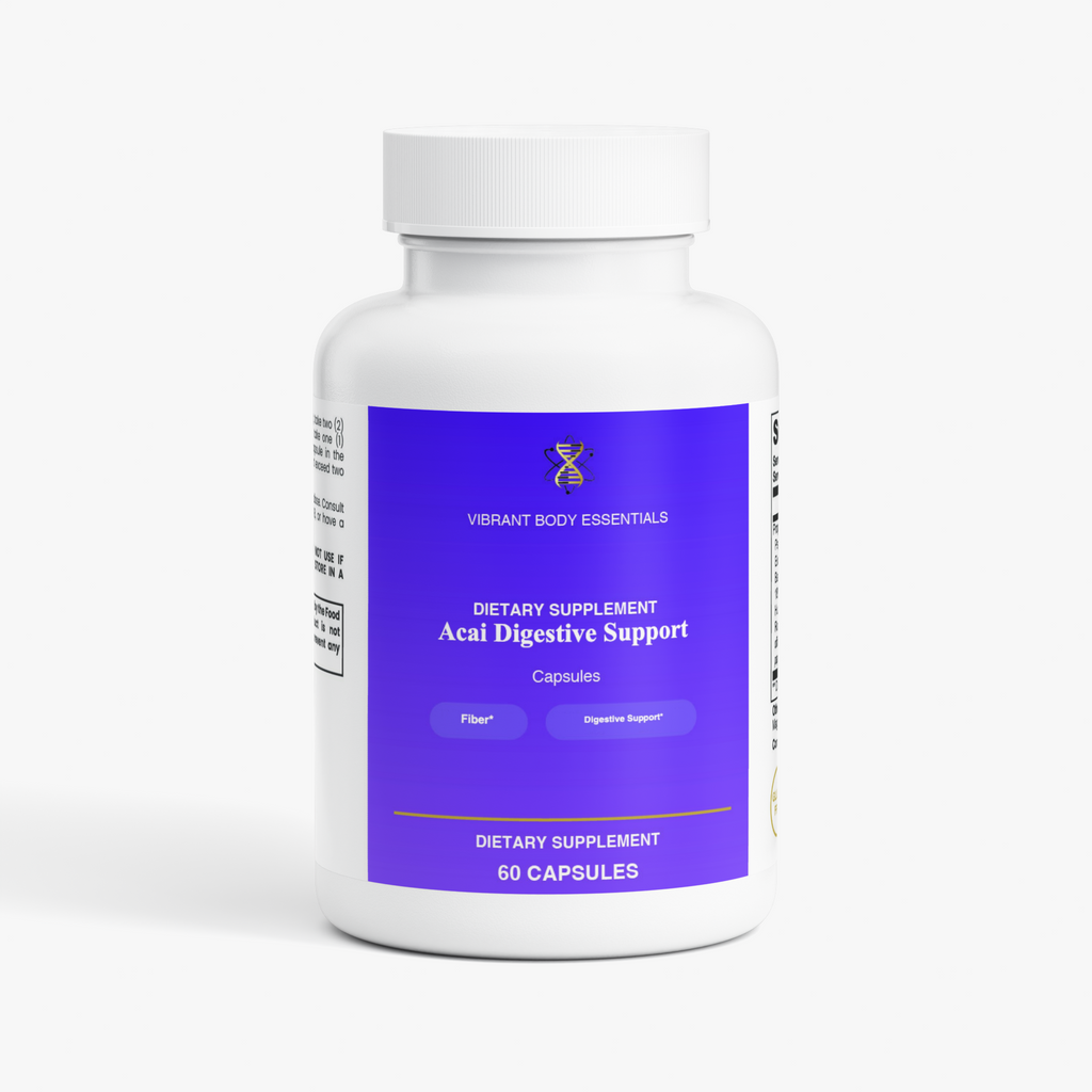 Acai Digestive Support — Acai, Chlorella & Fiber | 60 Capsules