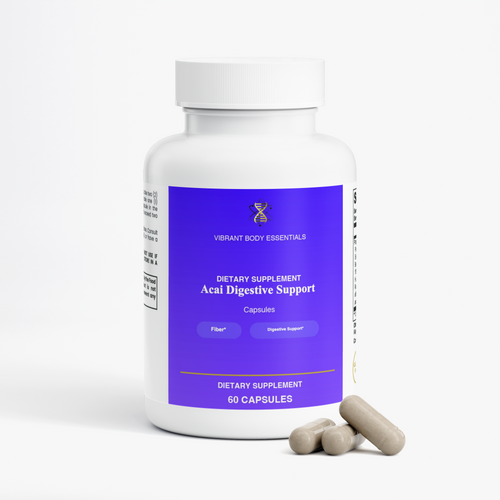 Acai Digestive Support — Acai, Chlorella & Fiber | 60 Capsules