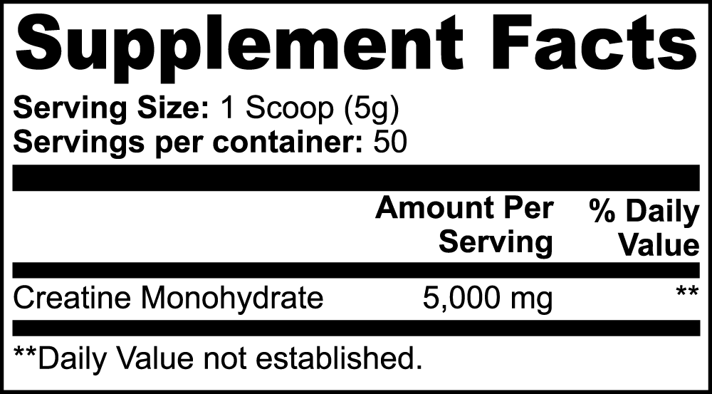 Creatine Monohydrate Powder – Muscle Strength & Endurance Support | 250g Unflavored