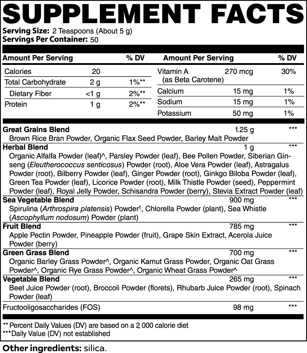 Smoothie Greens Ultra Cleanse – Superfood Powder for Detox, Energy & Immunity | 250g