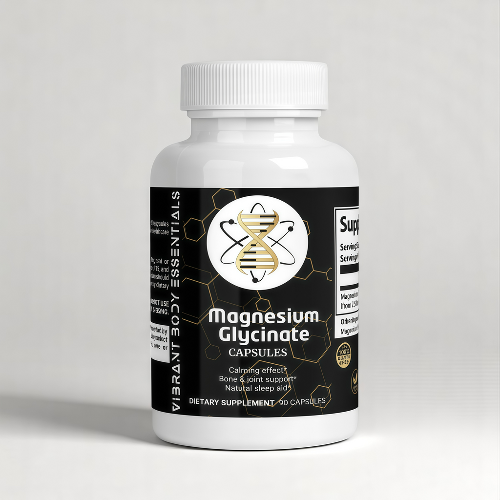 Magnesium Glycinate – Chelated Magnesium for Relaxation, Sleep & Heart Support | 90 Capsules