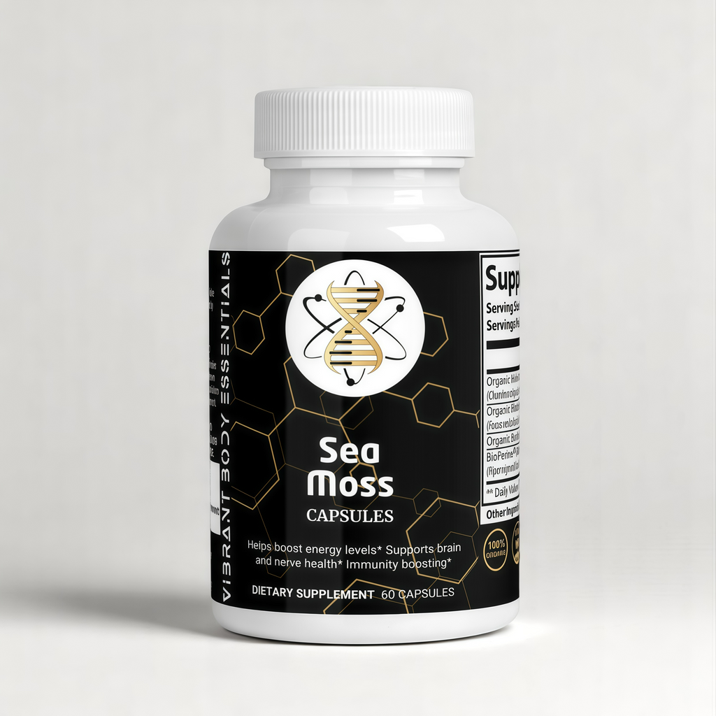 Sea Moss Complex – Irish Moss, Bladderwrack & Burdock for Immune & Thyroid Support | 60 Vegan Capsules