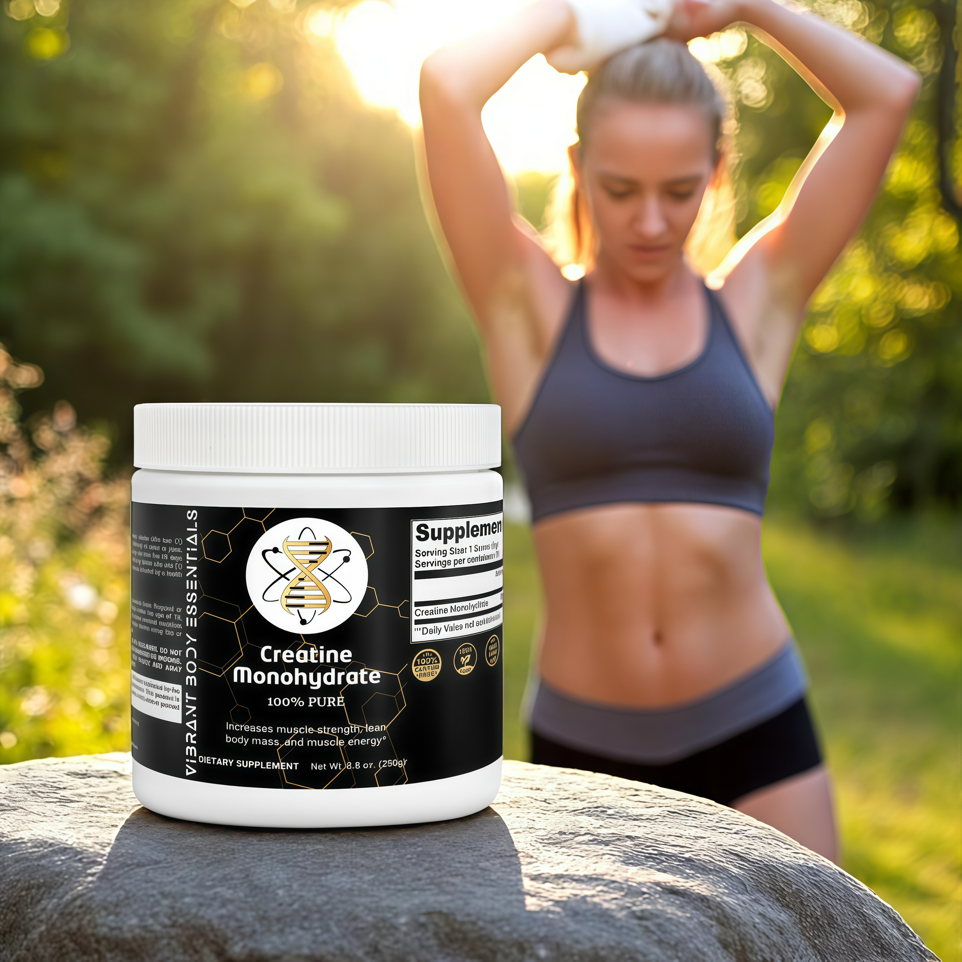 Creatine Monohydrate Powder – Muscle Strength & Endurance Support | 250g Unflavored