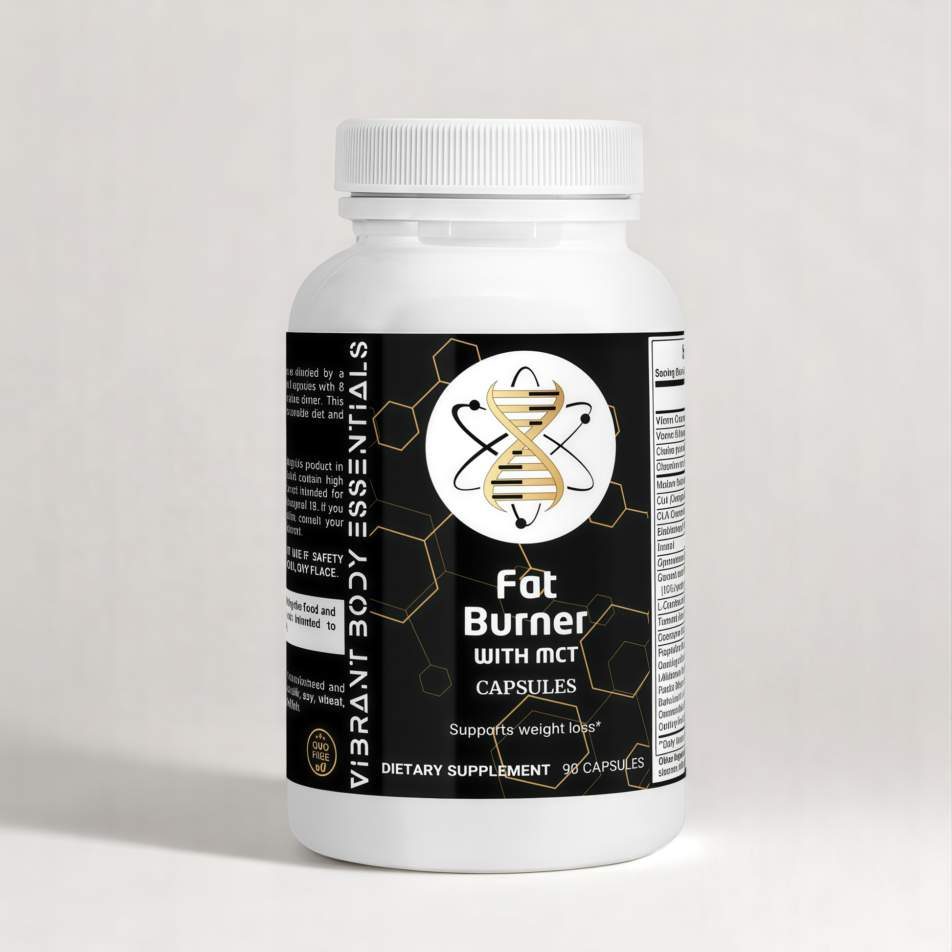 Fat Burner with MCT – Thermogenic Weight Support with L-Carnitine, MCT Oil & Garcinia | 90 Capsules
