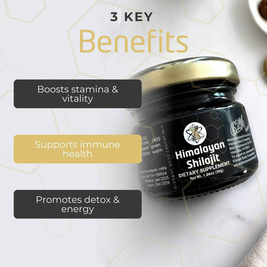 Himalayan Shilajit Resin – 62% Fulvic Acid for Energy, Focus & Hormonal Balance | Pure Extract