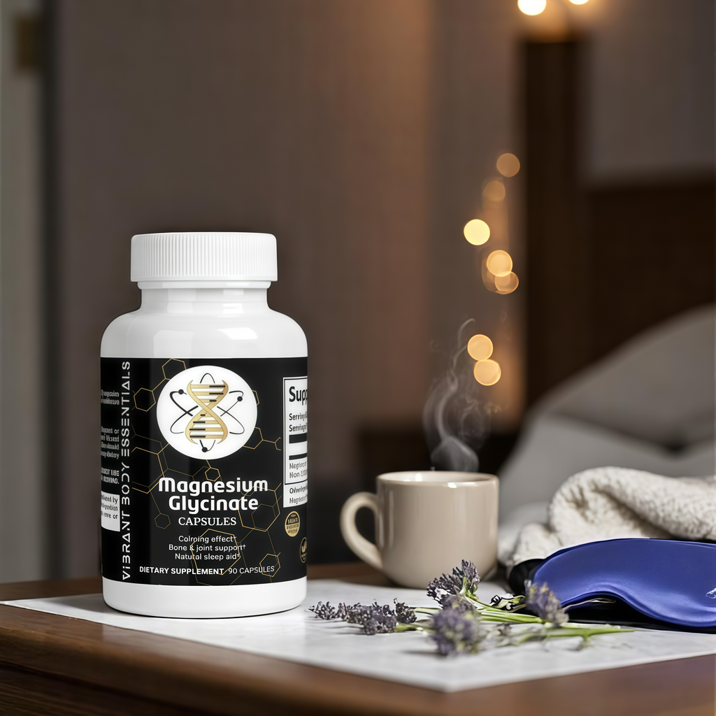 Magnesium Glycinate – Chelated Magnesium for Relaxation, Sleep & Heart Support | 90 Capsules
