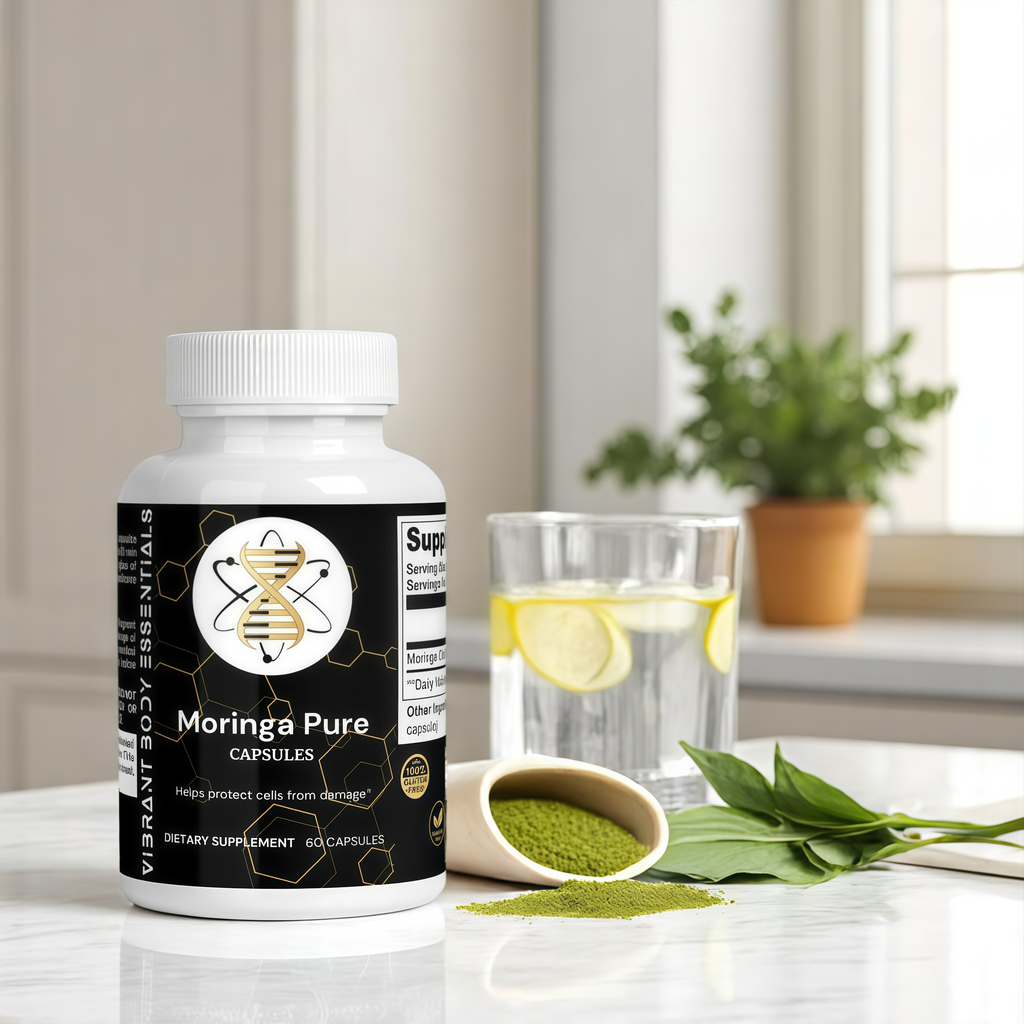 Moringa Pure – Moringa Oleifera Leaf Capsules for Daily Nutritional Support | 60 Vegan Capsules