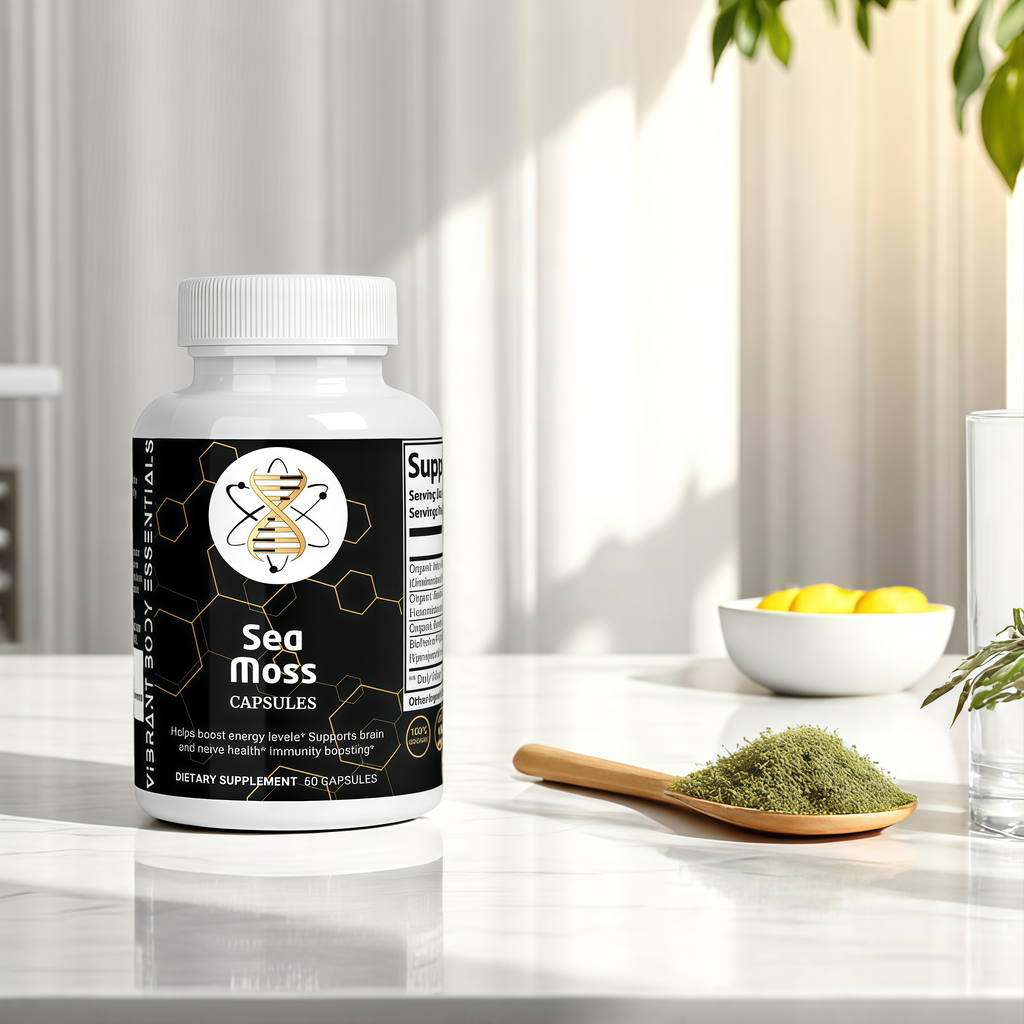 Sea Moss Complex – Irish Moss, Bladderwrack & Burdock for Immune & Thyroid Support | 60 Vegan Capsules